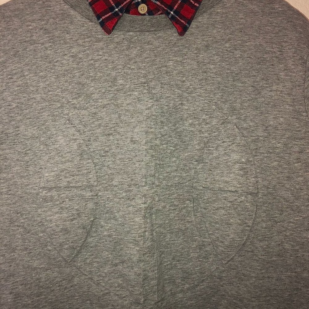 H&M "Basketball" Embossed Sweatshirt (Gray) - Picture 2 of 6